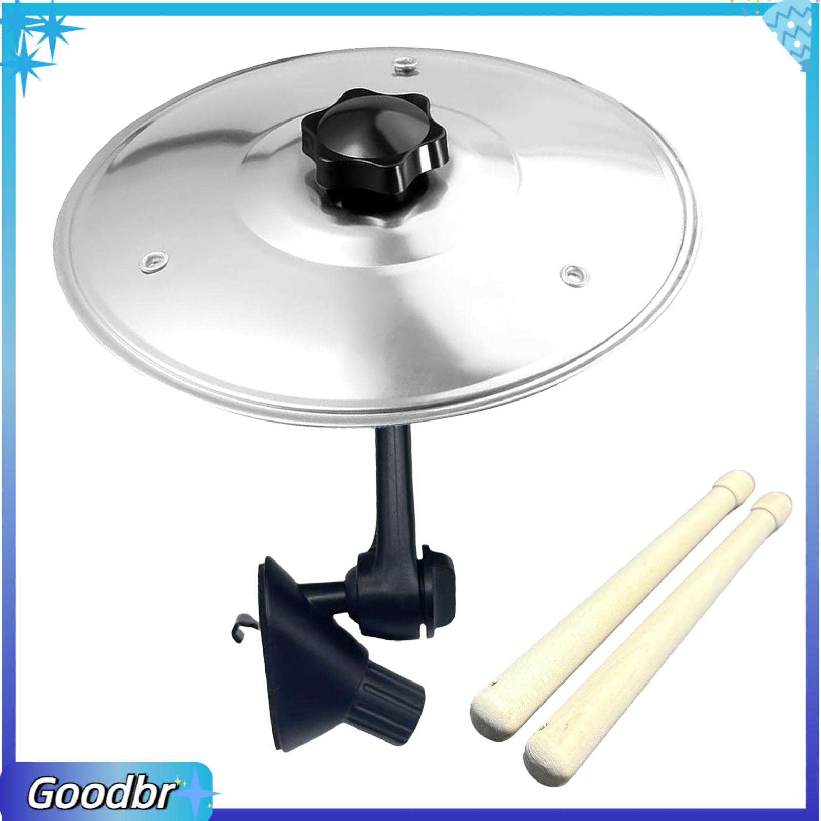 Goodbro Tự Động chũm Chọe 1 Hoặc 2 Pcs Mini Xe Cymbal giá kẹp trên cửa gió máy lạnh Bộ trống Với Drumsticks-Bảng Điều Khiển Nhạc Cụ Quà Tặng Cho Drummers Và những người yêu âm nhạc