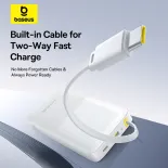 Baseus Pin Dự Phòng Bipow 2 10000mAh 20W Màn Hình LED Hiển Thị Cáp USB-C Tích Hợp Sạc Nhanh 20W Dung Lượng Lớn Tiện Lợi