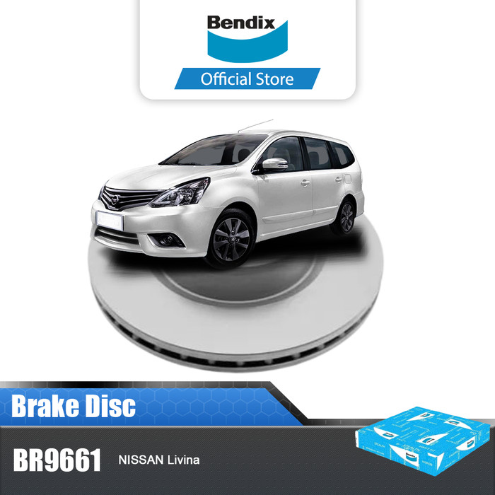 Bendix Nissan Livina car brake disc rotor brake disc-br9661 Harga 574,400 rupiah*Gratis Ongkir