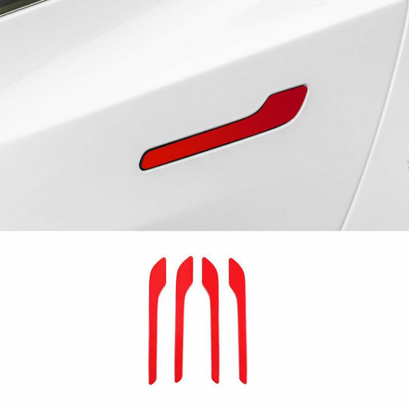 สำหรับ Tesla รุ่น3ประตู Handle Protector สติ๊กเกอร์รูปนางแบบ3รุ่น Y อุปกรณ์เสริมชุดสาม