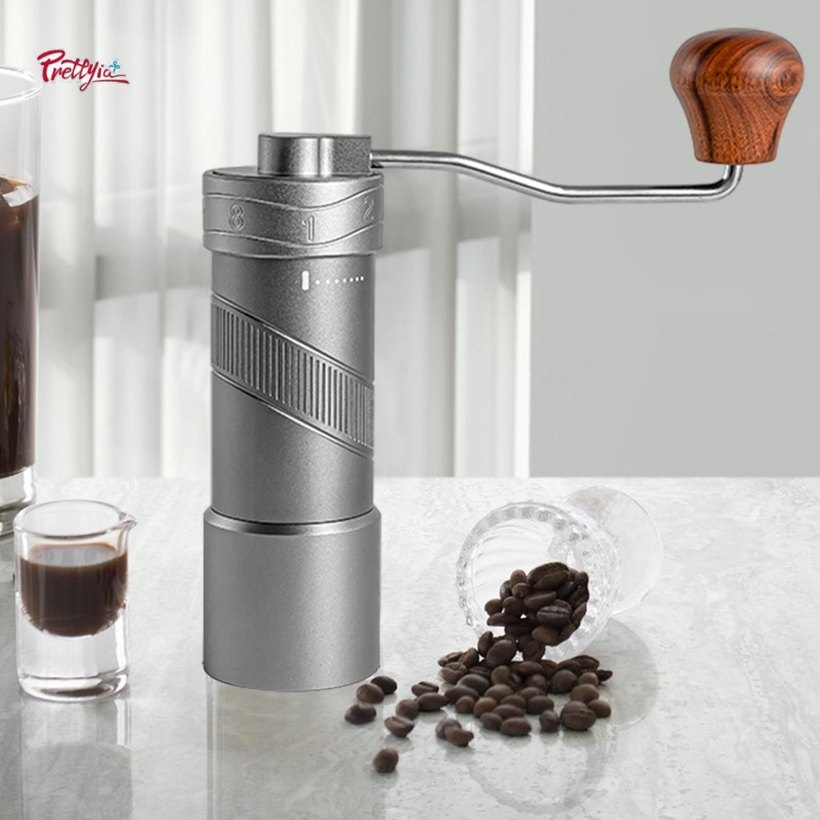 Prettyia Manual Coffee Grinder Ground Coffee Machine with Handle Hand Crank Espresso Grinder for Travel Bar Home Picnic Birthday Gifts ราคา 1,330 บาท*ส่งฟรี