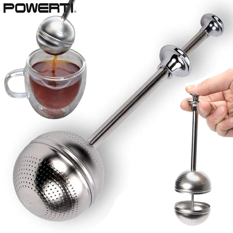 Food-grade Stainless Steel Teapot Tea Strainer, Retractable Spherical Mesh Tea Infuser Filter, Reusable Tea Bag Spice Tool Accessories ราคา 59 บาท*ส่งฟรี