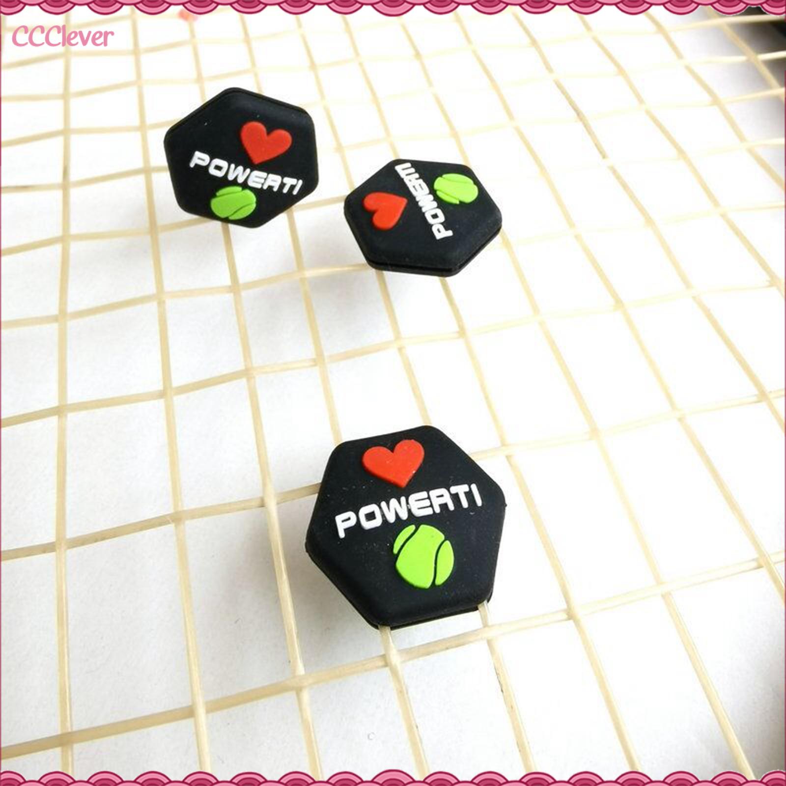 Ccclever 3 miếng vợt quần vợt stoppers hấp thụ sốc Silicone