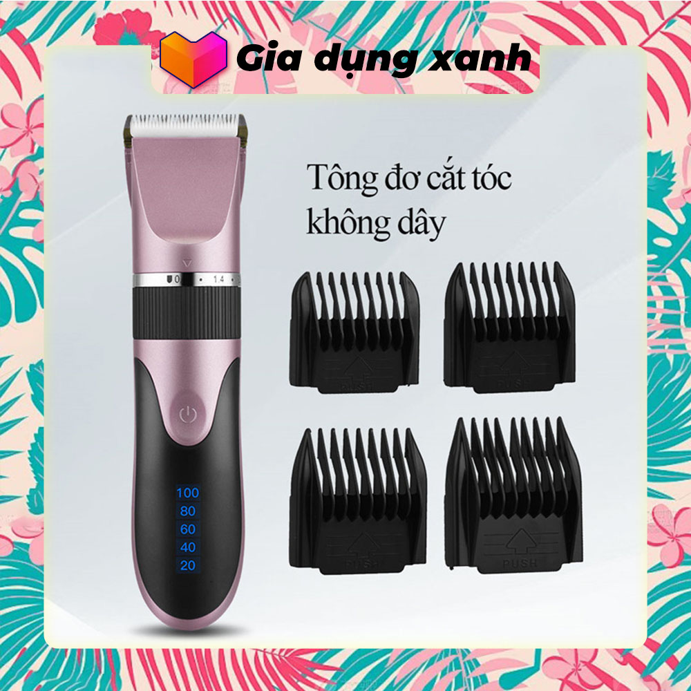 Tăng Đơ Cắt Tóc Gia Đình Chuyên Nghiệp，Tông đơ cắt tóc nam chuyên nghiệp ít ồn cầm tay dành cho trẻ em và người lớn đầu cắt làm bằng sứ sạc lại với USB RC459，tông đơ hớt tóc trẻ em người lớn