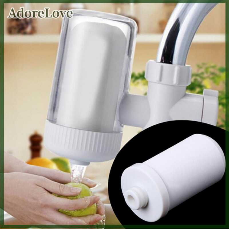 AdoreLove Hệ thống lọc nước gắn vòi nước màu trắng bằng gốm lõi lọc thay thế