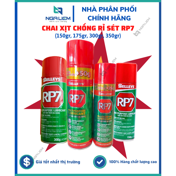 Chai Xịt Chống Rỉ Sét RP7 (150gr, 175gr, 300gr, 350gr) Hàng Chính Hãng lᴏại 1 Chuyên Dụng