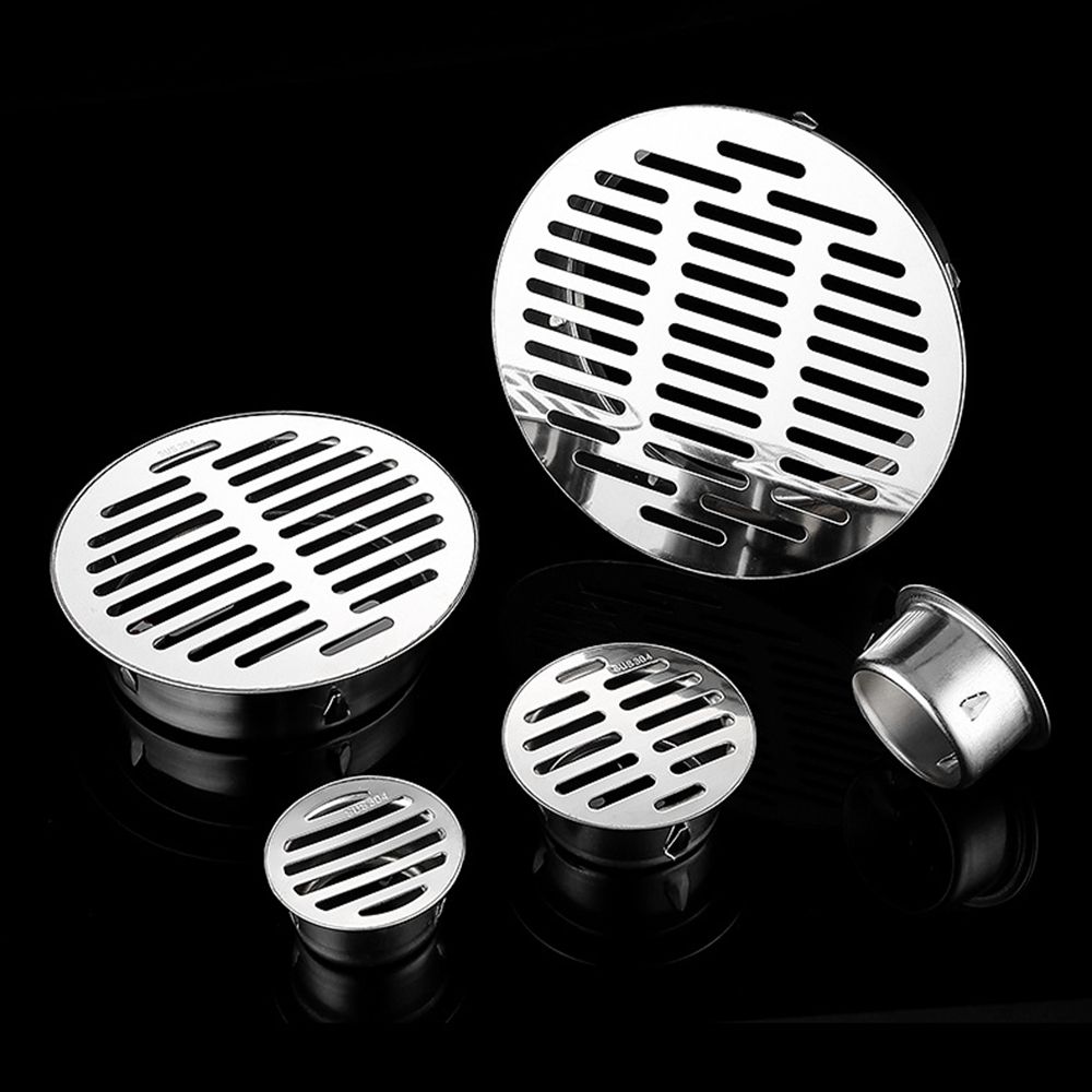 HUIHANG Anti-blocking Stainless Steel Drainage For Garden Bathroom Supplies Rain Pipe Cap Drainage Stopper Plug Floor Strainer Floor Drain