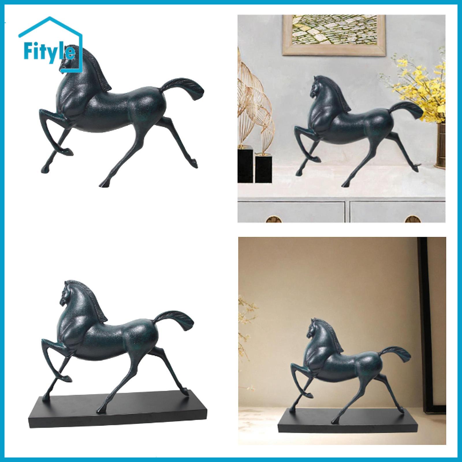 Horse Ornament Metal Horse Sculpture Modern Minimalist Art Success Meaning Decorative Horse Figurine for TV Stand Decorating ราคา 2,668 บาท*ส่งฟรี