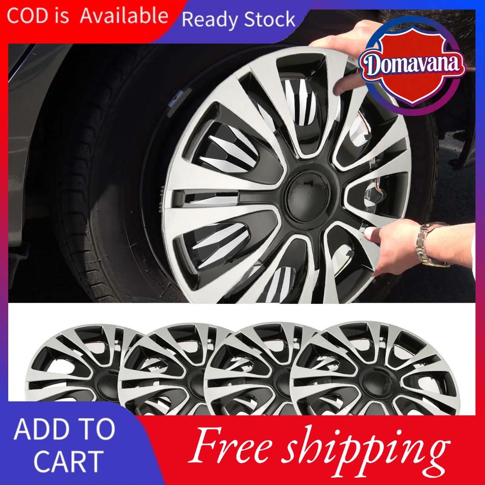 Domavana Fawfose 4 Nắp Đùm Bánh Xe 15in Phong Cách Thể Thao Phù Hợp Với Bánh Xe Thép 15 Inch Vỏ Bảo Vệ Với Chất Liệu ABS Cho Hầu Hết Các Ô Tô Xe Tải Giá 645,000 Đồng*Miễn phí vận chuyển