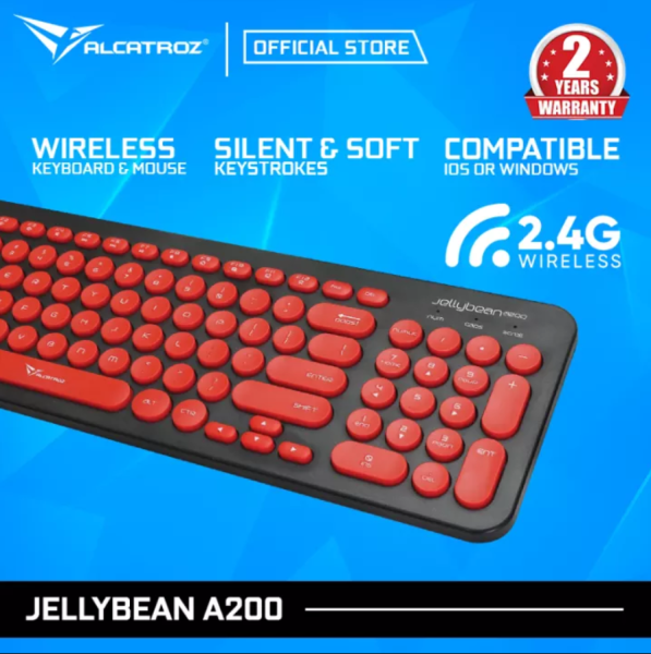 Alcatroz 2.4G Wireless keyboard JellyBean A200 Singapore