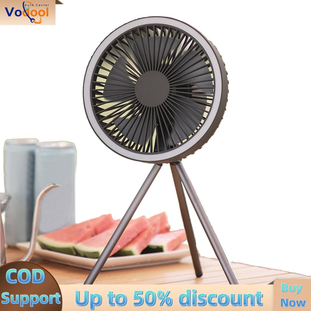 【Vodool Auto Center】 Hanging Camping Ceiling Fan W/ Timer Function for Outdoor Canopy Travel Fishing ราคา 352 บาท*ส่งฟรี