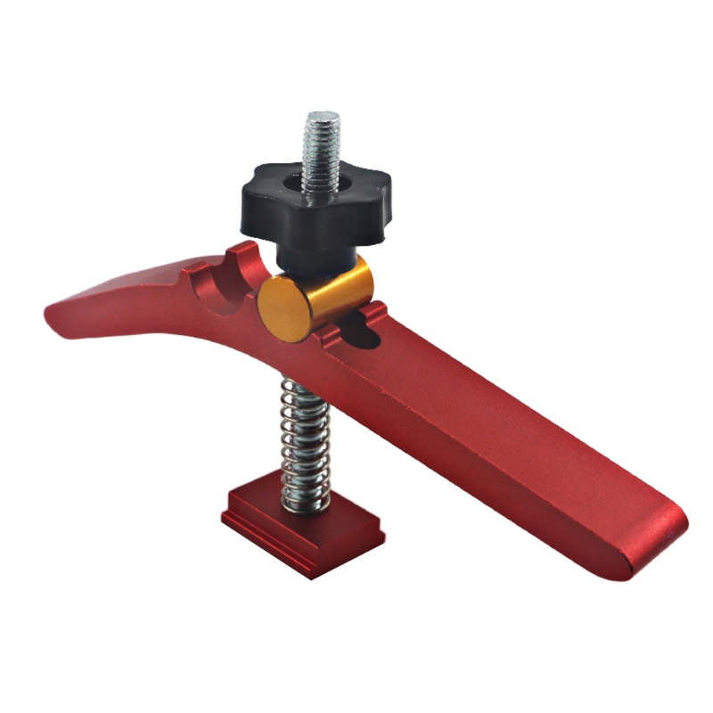 Flash sale M4YD T-Track Hold Down Clamps, Multipurpose T Track Clamp,Aluminum Alloy XR-M045 -Fine Sandblast Red Anodized
