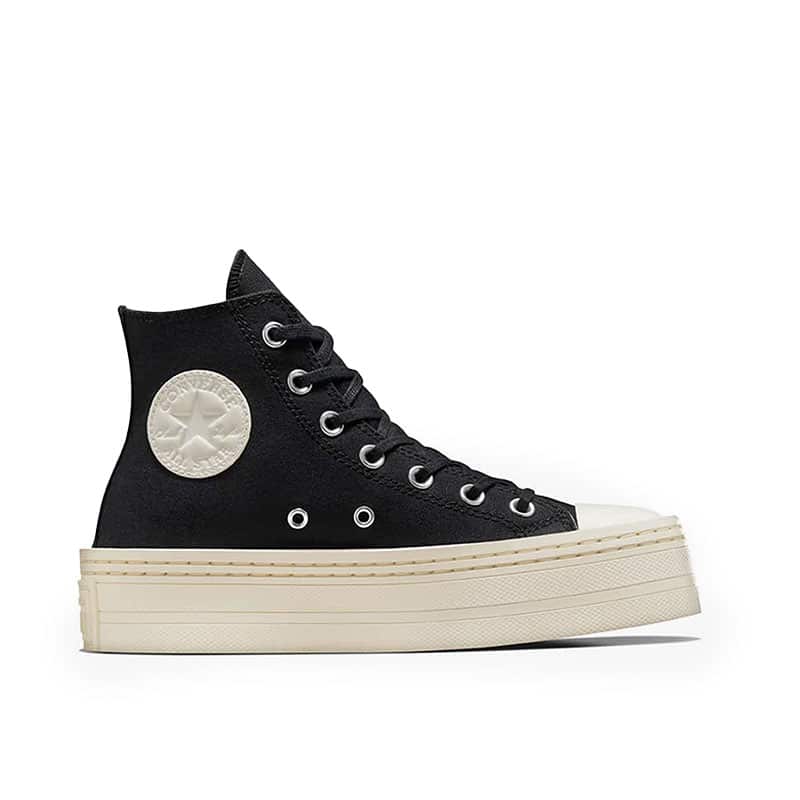Giày thể thao converse ctas modern lift hi women's - black/black/egret
