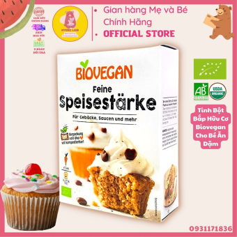 Tinh Bột Bắp Hữu Cơ Biovegan Đức Cho Bé Ăn Dặm Hộp 250g - Có chiết 100g Dùng Thử
