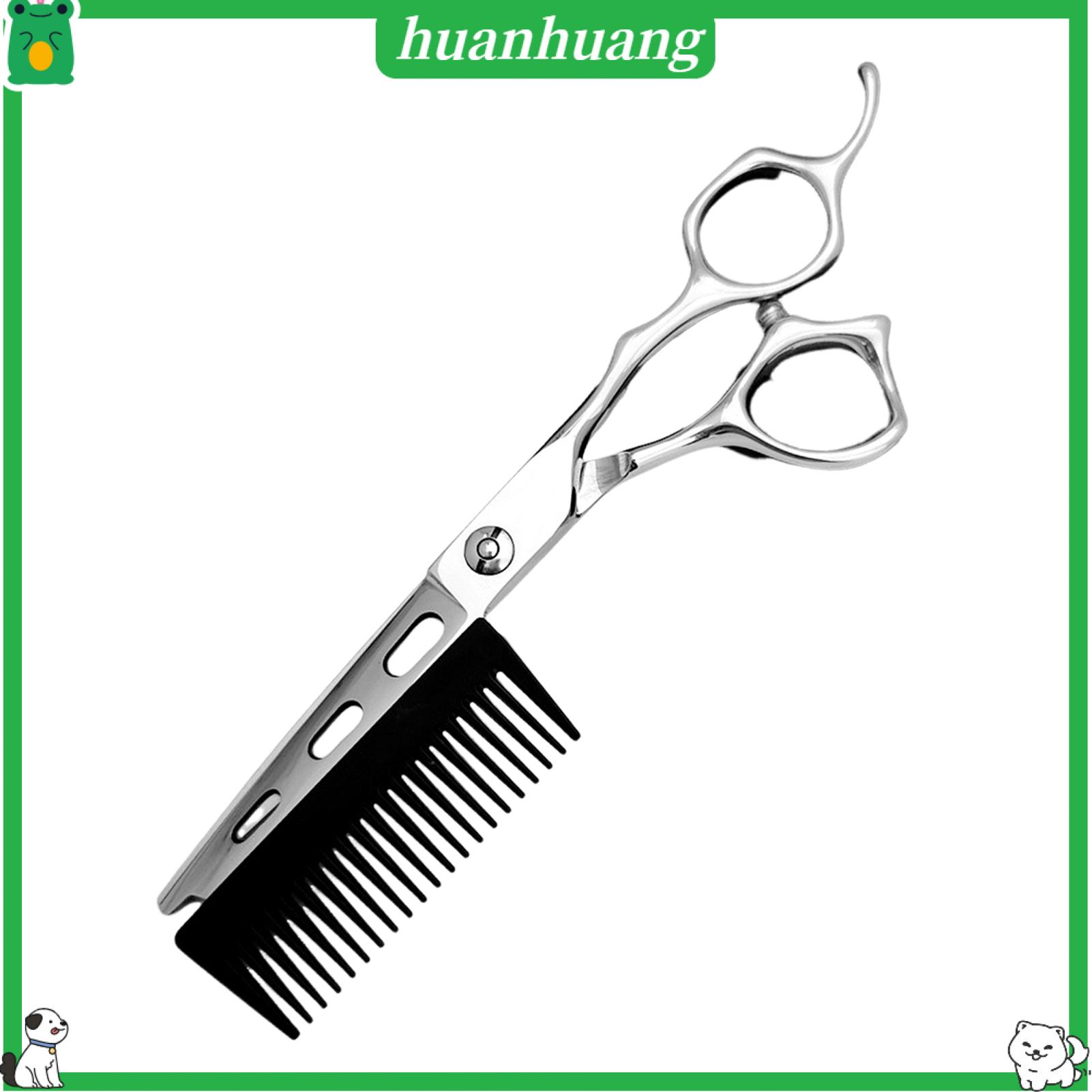 Kéo cắt cắt tóc chuyên nghiệp huanhuang kéo cắt tóc 6.0 thép không gỉ tính bằng inch chuyên nghiệp với lược có thể tháo rời-Dụng cụ cắt tóc sắc như dao cạo cho các nhà tạo mẫu và thợ cắt tóc lý tưởng để cắt tóc chính xác