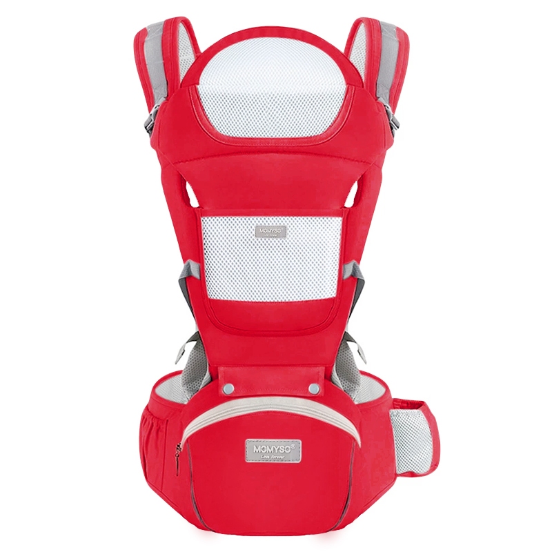 MOMYSO Baby Carrier 3-in-1 Multi-functional Hip Seat Carrier Infant Comfortable Breathable Storage