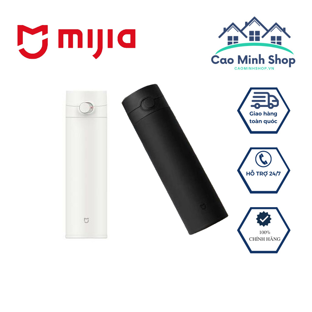 Bình giữ nhiệt xiaomi mijia gen 2 dung tích 480ml mjbwb02wc cao cấp chính hãng - cao minh shop