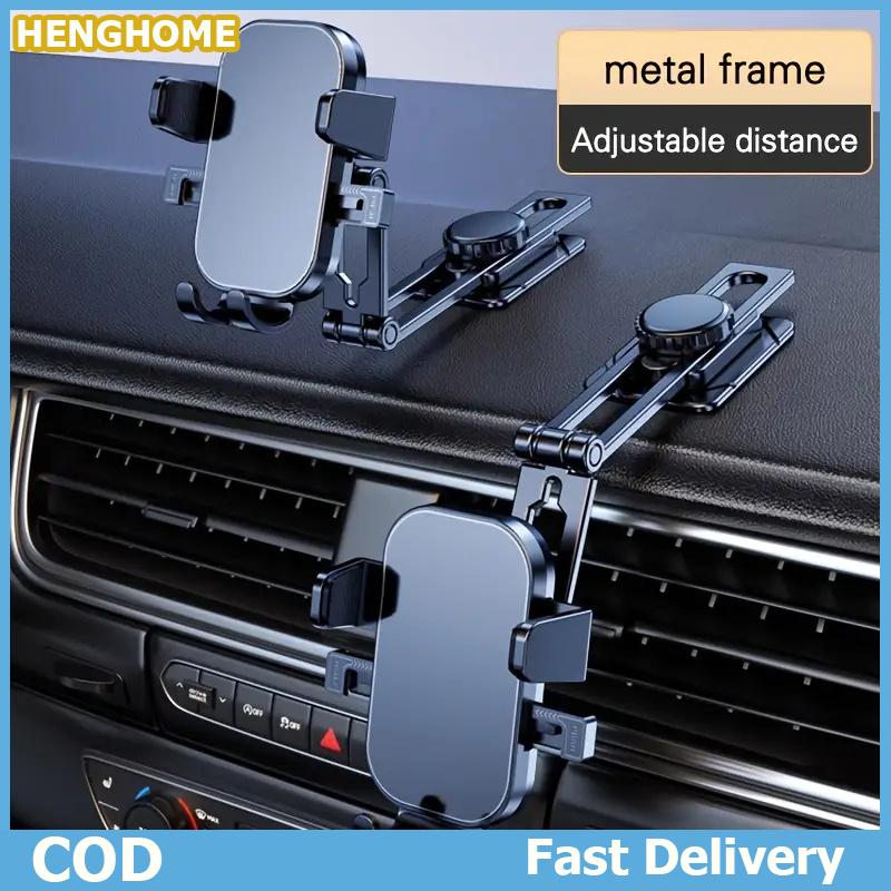 HENGHOME Xe người giữ điện thoại Khả năng mở rộng xoay khung phổ Navigation đứng Bảng điều khiển hỗ trợ di động cho xe