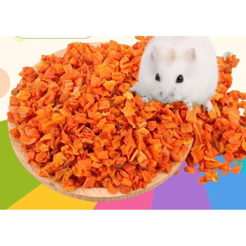 Cà rốt sấy - thức ăn bổ sung dinh dưỡng cho hamster, bổ mắt hamter