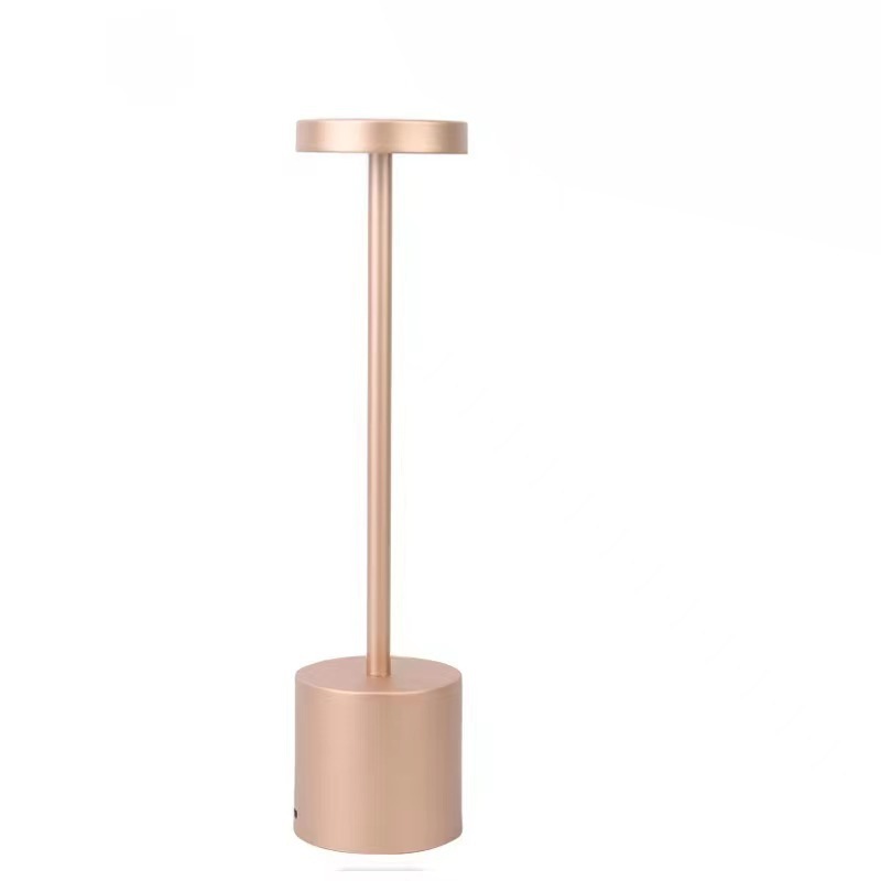 Kakideco LED Cordless Iron Table Lamps 3 Color Changeable & Dining Table Light Touch Rechargeable