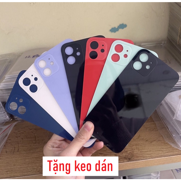 Nắp lưng / Kính Lưng tương thích dành cho 12 - 11 thường ( Tặng keo dán)