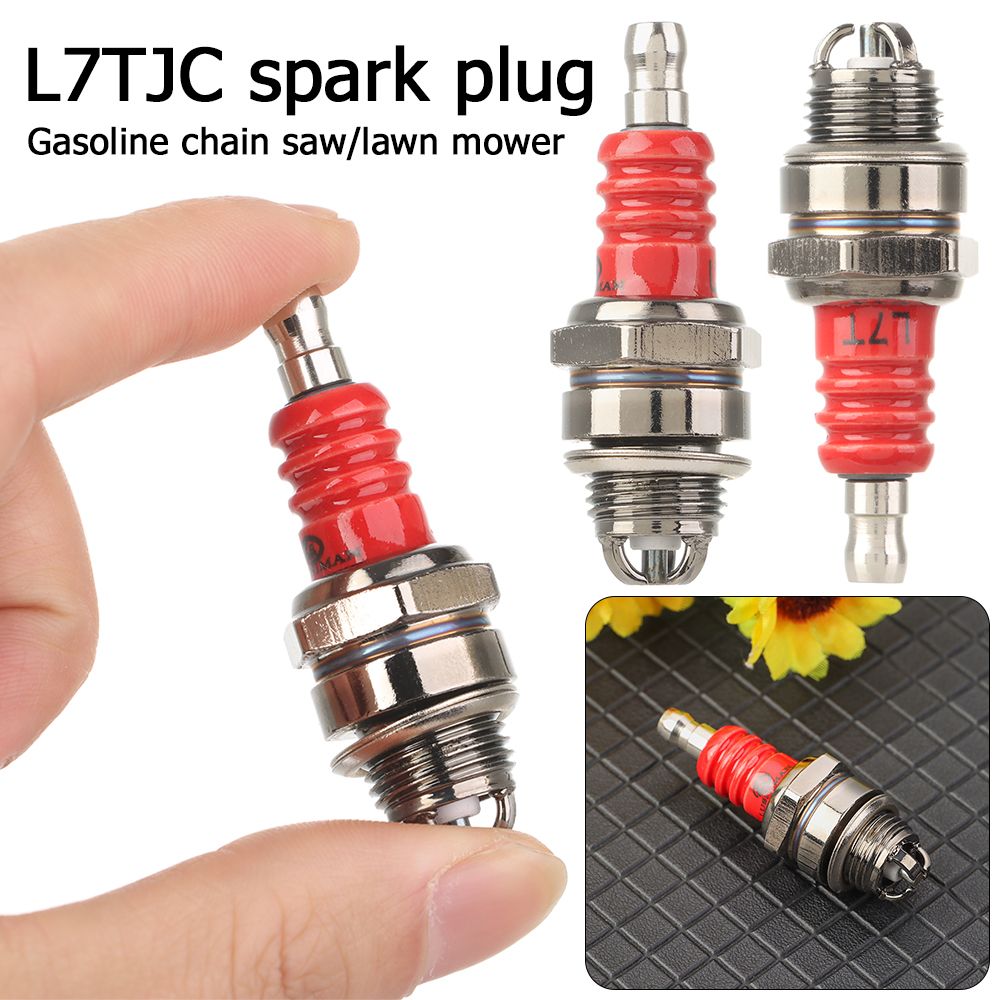 ZIISHUU Máy cắt bàn chải Động cơ Đánh lửa L7T 2 cú đánh Cực ba Bugi