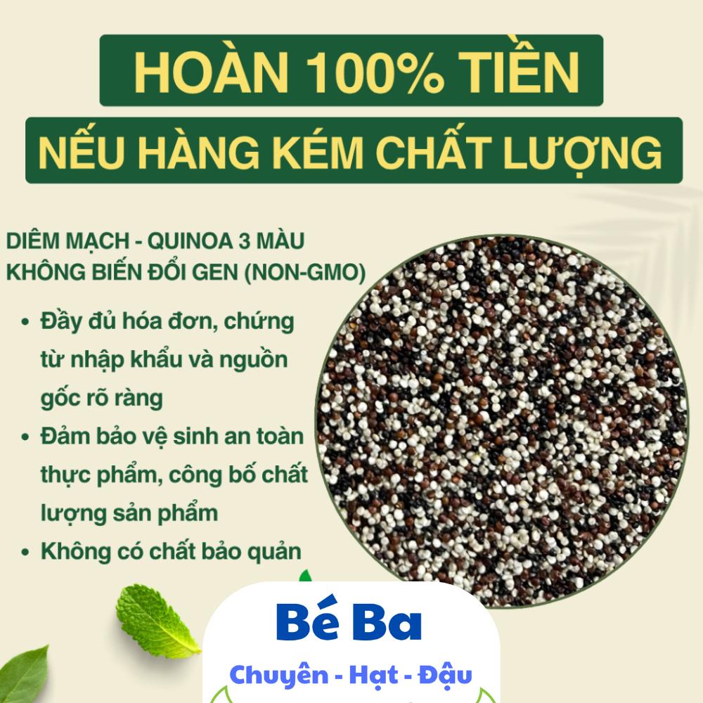 1kg Hạt Diêm Mạch Peru 3 màu nhập khẩu Peru  (mixed quinoa) túi 500g / 1kg