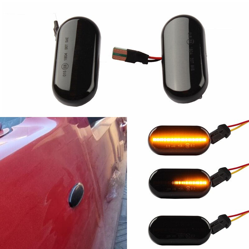 Mặc định đèn báo rẽ LED cho Nissan qashqai J10 X-Trail T31 Cube Juke lá Micra Micra K13 Lưu ý E11 năng động đèn báo bên hông xe blinker 2 cái