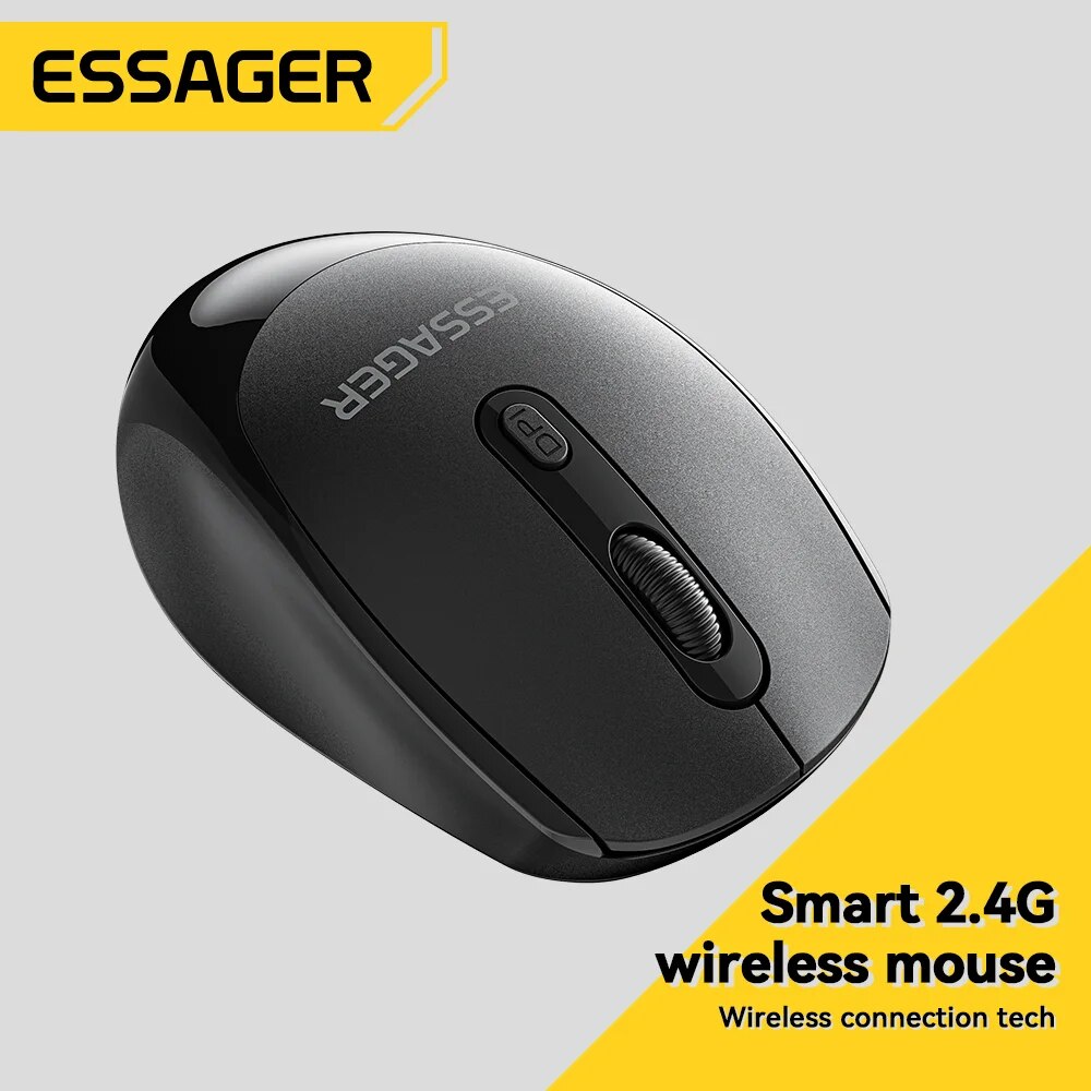 Essager chuột bluetooth không dây 2.4G chuột chống ồn 1600 DPI cho Macbook Máy Tính Bảng Máy Tính Xách Tay Phụ kiện PC chuột không dây
