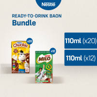 CHUCKIE Chocolate Flavoured Milk 110ml x20 + MILO Ready-to-Drink Flavoured Milk 110ml x12
