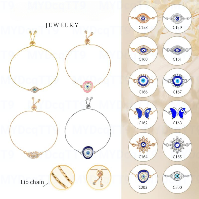 สร้อยข้อมือเสน่ห์ตาผู้พิทักษ์, Purmoon, กำไลข้อมือนุ่มปรับได้พร้อมสัญลักษณ์นำโชค, ของขวัญสำหรับเธอ, เหมาะสำหรับวันเกิดและวันครบรอบ, มีจำหน่ายใน C158, C199, C204 ราคา  572 บาท*ส่งฟรี