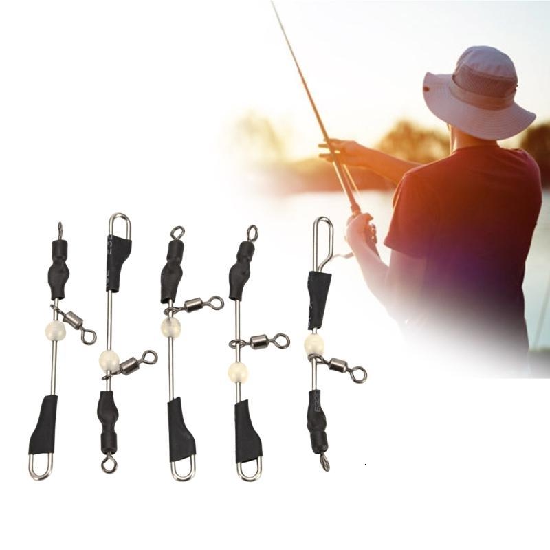 5PCs/10pcs khớp khuyên xoay câu cá giàn dây câu đầu nối mồi Đồ Câu Cá chịu lực cao 3 cách Nhẫn khớp CuộN
