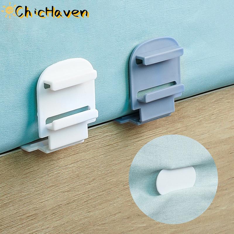ChicHaven 4 cái kẹp giữ ga trải giường chống trượt đa chức năng kẹp cố định ga trải giường bằng nhựa có thể điều chỉnh được ốc vít chống dịch chuyển gia dụng