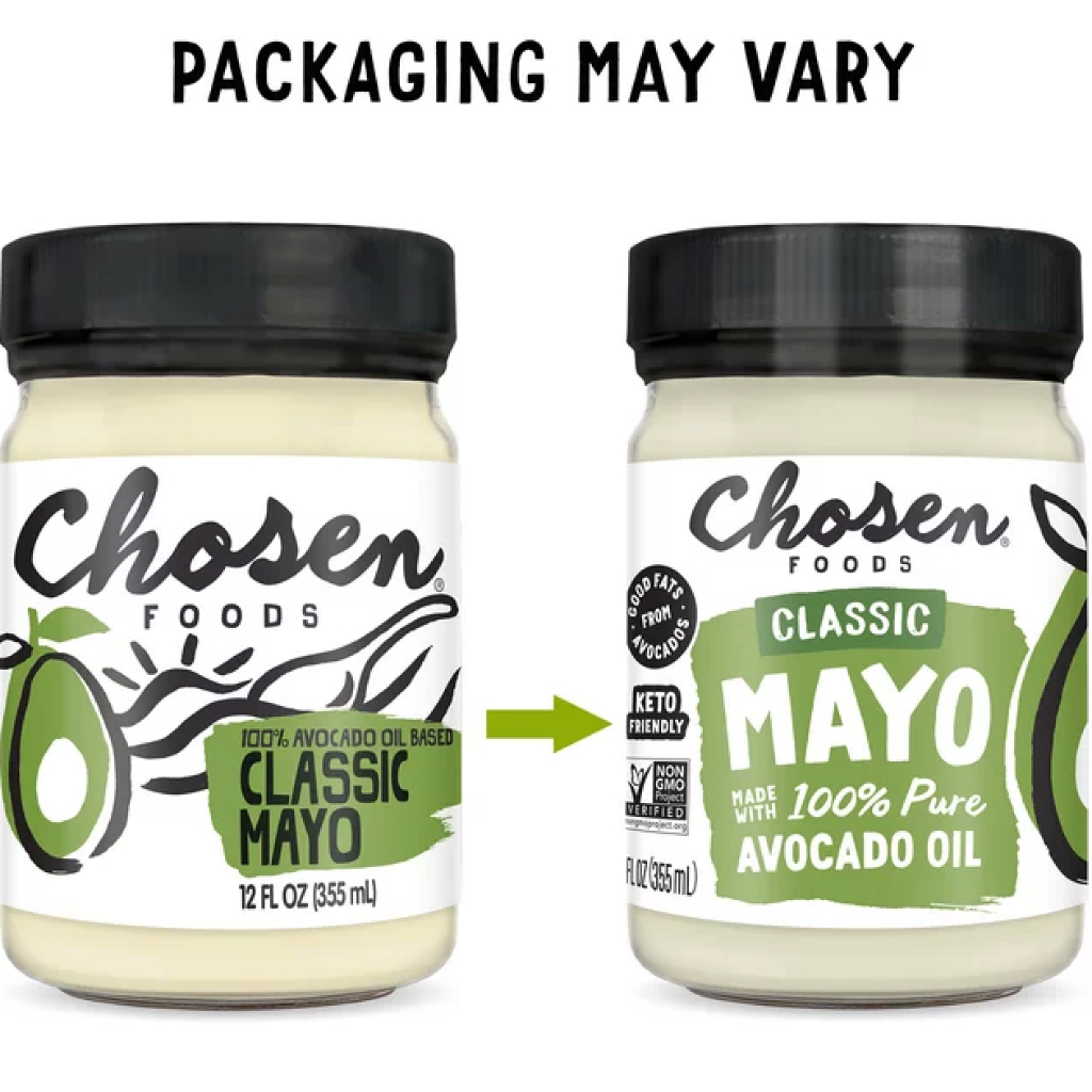 SỐT MAYONNAISE DẦU BƠ - ĂN KIÊNG Kosher - Chosen Foods, Pure Avocado Oil-Based Classic, Non GMO, 355ml (12 oz) - SẢN PHẨM RẤT ĐƯỢC ƯA CHUỘNG TRÊN THỊ TRƯỜNG KHÁCH YÊU TRẢI NGHIỆM THỬ NHÉ SẢN PHẨM TỐT CHẤT LƯỢNG CAO