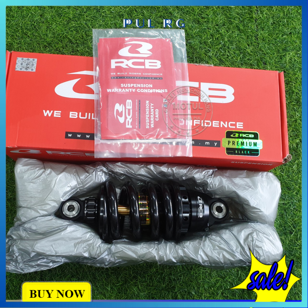 Phuộc xe Exciter 150 RCB S2E đen ty vàng 208mm hàng racing boy chính hãng