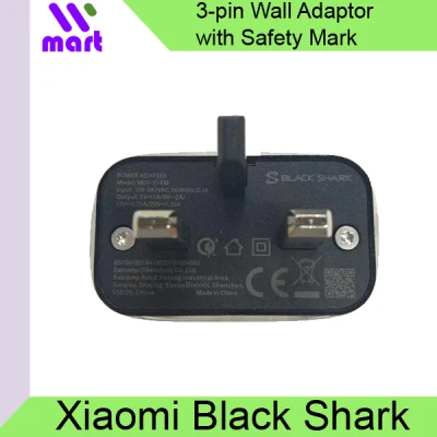 Authentic Xiaomi Black Shark Charger Fast Charging / USB 3-Pin Wall Plug Power Adapter