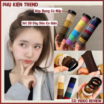 Set 20 Dây Cột Tóc Cao Su Thời Trang Mùa Hè Cho Nữ