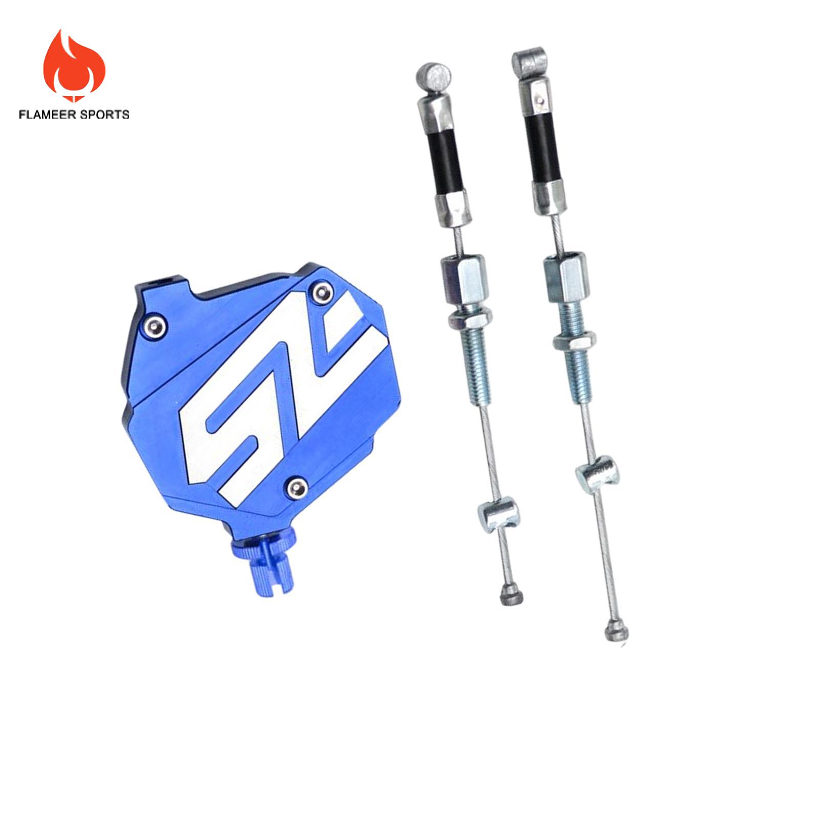Ngọn lửa nhôm CNC Cáp ly hợp hợp kim, hệ thống đòn bẩy cáp phù hợp cho xe đua địa hình xe máy bao gồm hai mảnh trái & ringht., Màu xanh da trời