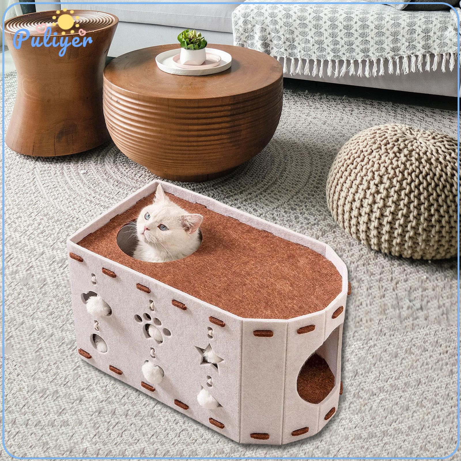 Cat House Tunnel Practical Breathable Pet Toy Grind Claw Scratch Cardboard Pet Accessory Cat Bed Scratcher Toy Scratcher Bed ราคา 1,684 บาท*ส่งฟรี