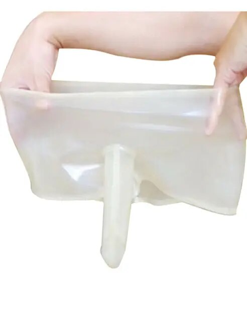 【No-Questions-Asked Refund】 Mens Transparent Latex Underwear Shorts With Sheath