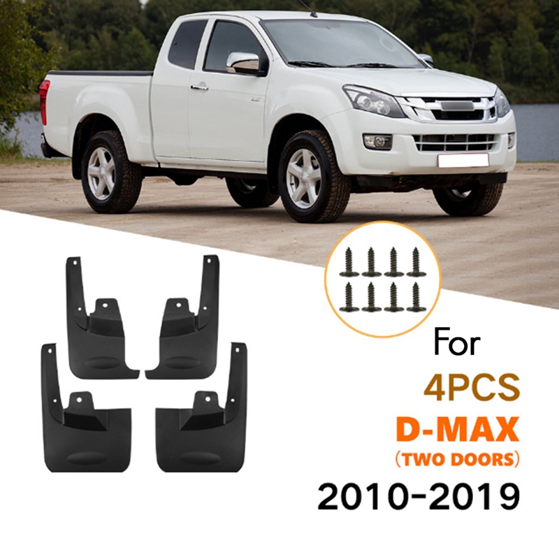 Car Mud Flaps for D-MAX 2 Door 2010-2019 Mud Guard Flap Splash Flaps Accessories