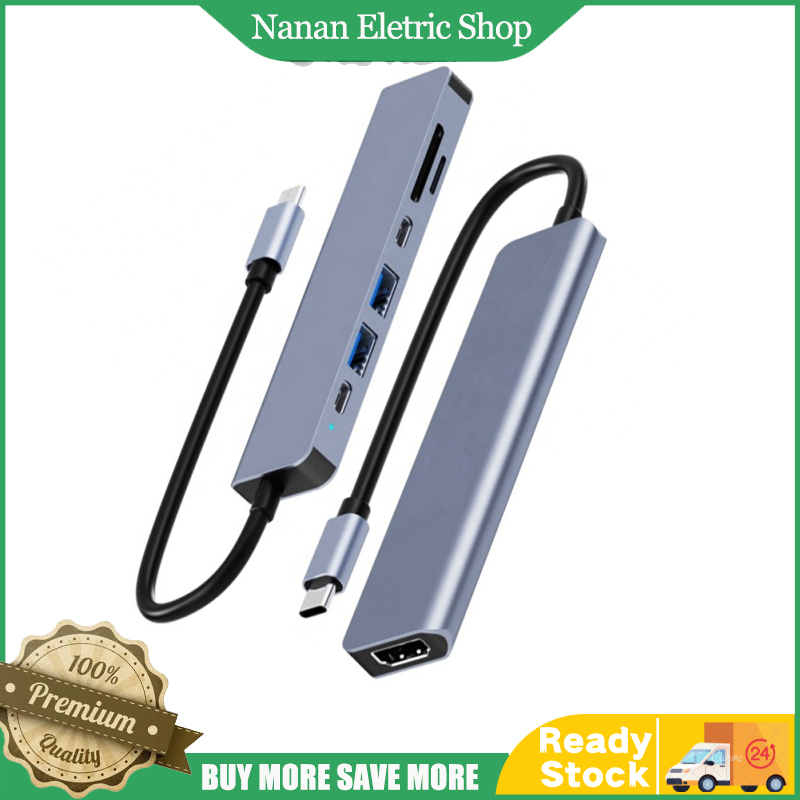 7 trong 1 hub USB Loại C Splitter USB 3.0 USB 2.0 Expander Multiport Bộ chia USB cho PC máy tính xách tay máy tính xách tay điện thoại thông minh