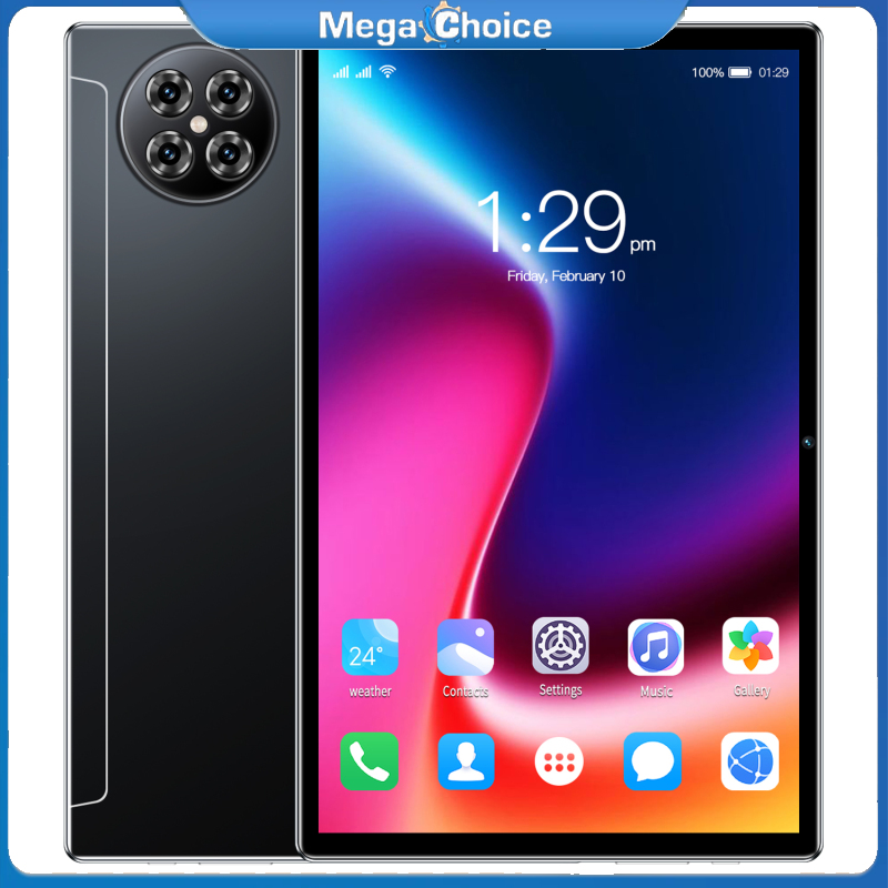MegaChoice【100%Original】4G Network Tablet Pc Office Game Console 10.1 Inch 4+64g High-speed 8-core Android Education Tablet X90 ราคา 3,586 บาท*ส่งฟรี