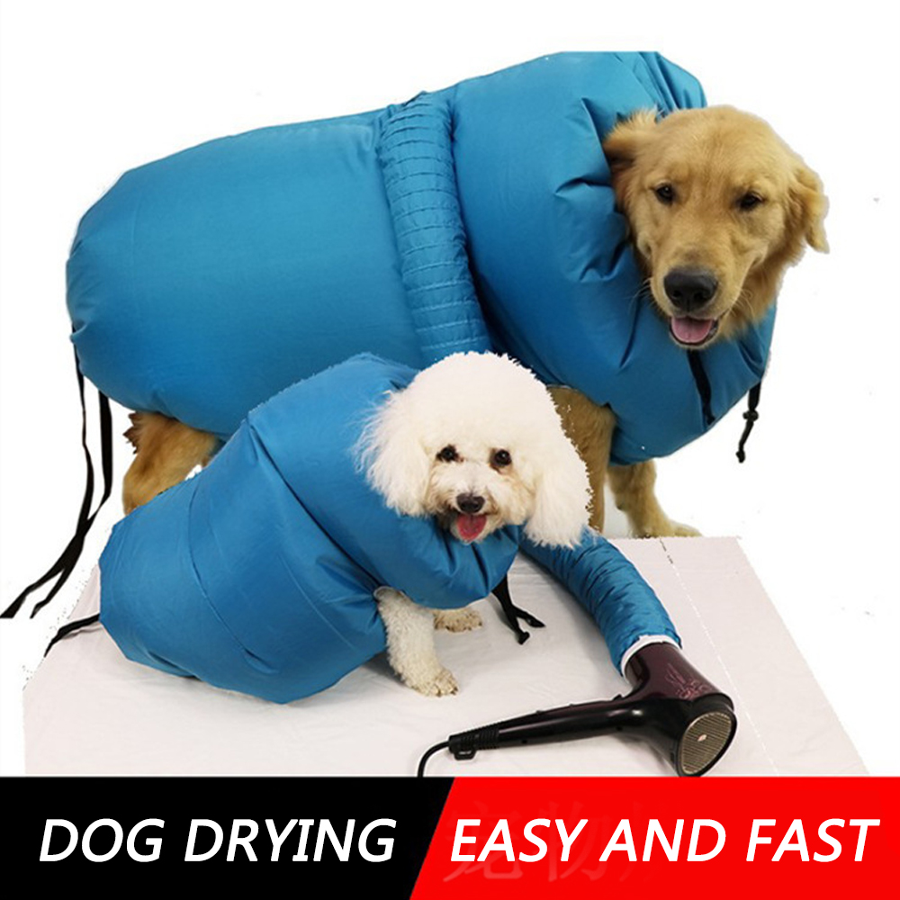 【Exclusive Offer】 Pet Dry bag Dog Cleaning Accessories Portable Pet Drying Bag Folding Dogs Hair Dry
