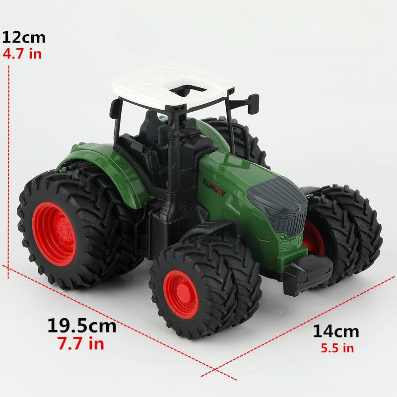 Tractor Toy Car Model Trailer And Accessories Simulation Children's Farmer Car - 5