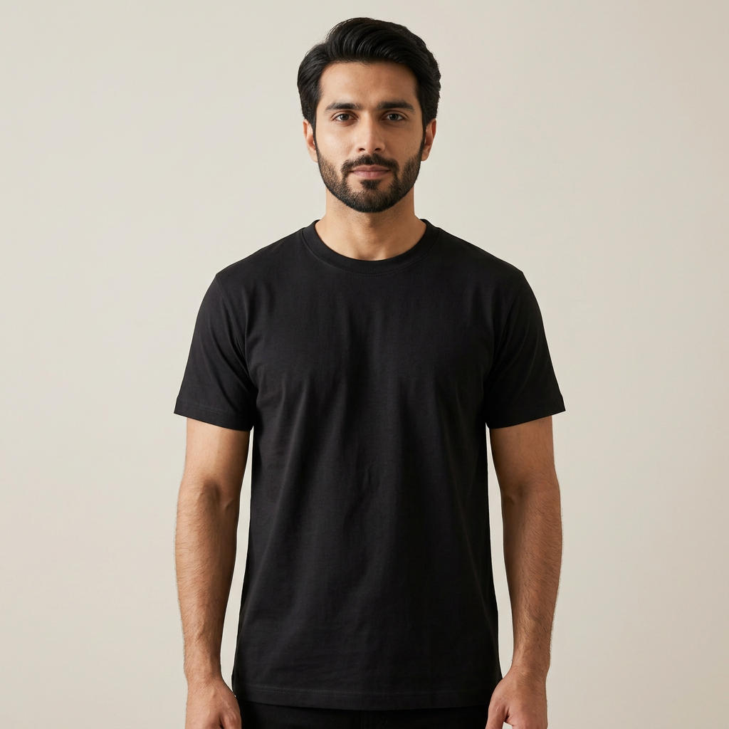 Simple Black T-shirt for men
