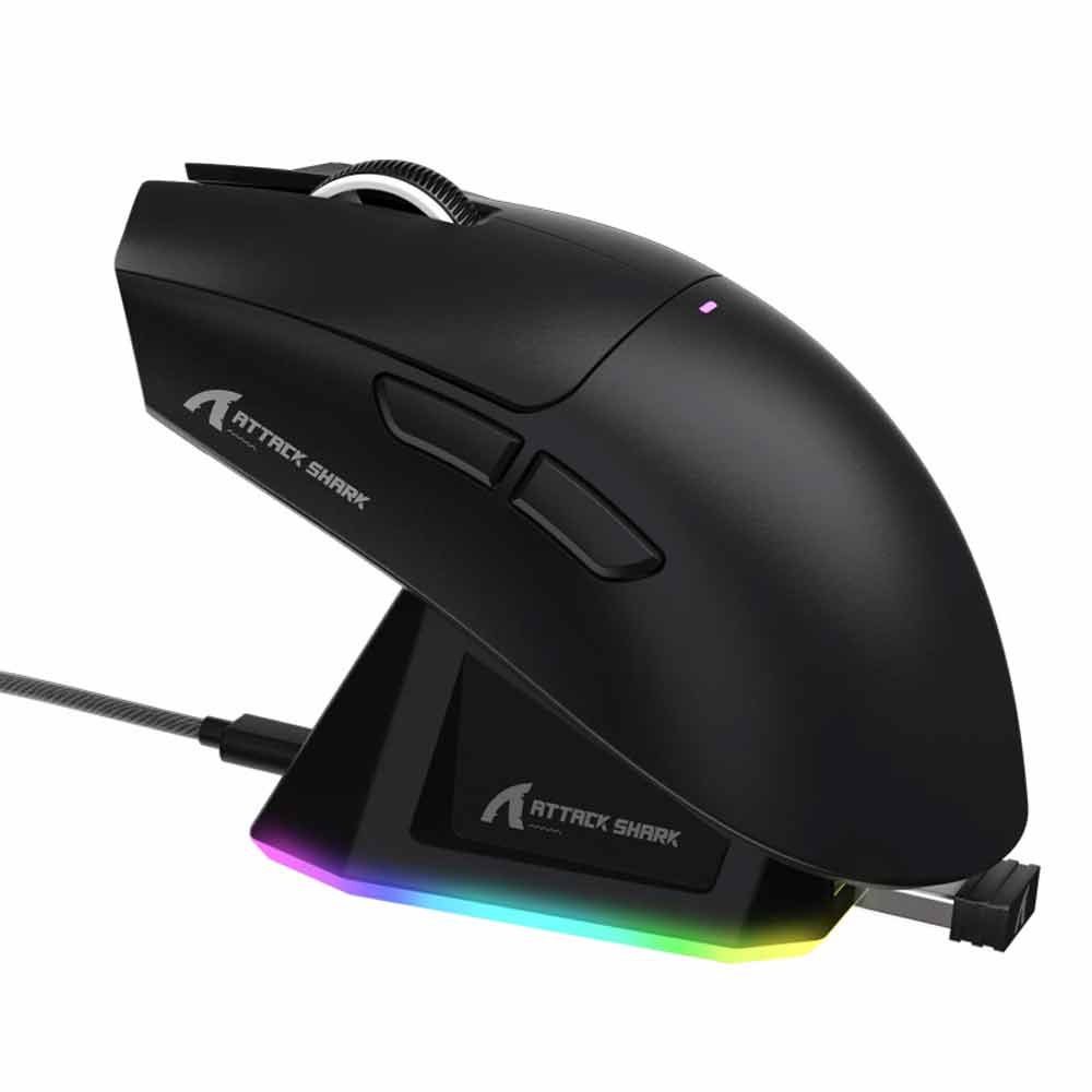 ATTACK/SHARK X11 Gaming Mouse with Charging Dock PixArt PAW3311 BT Wireless Wire Gaming Mice