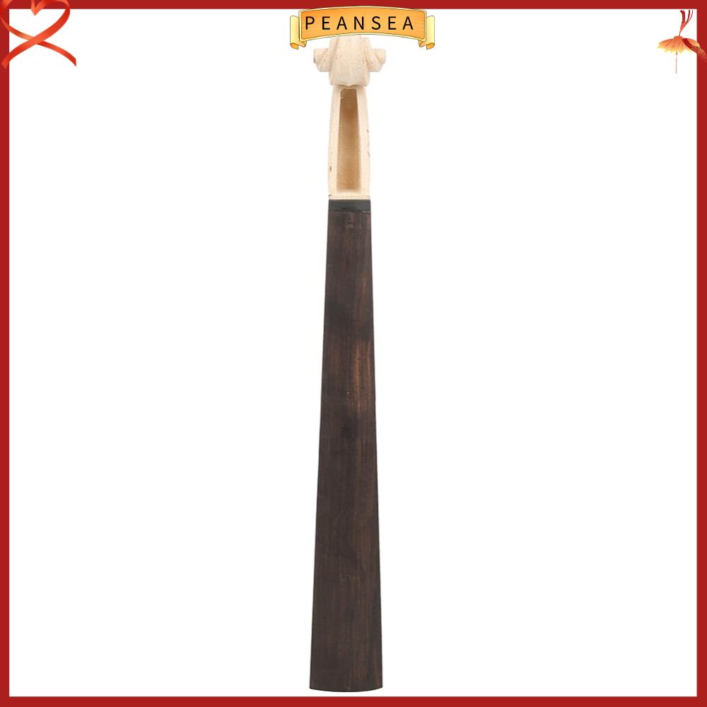 PEANSEA Cây phong Cổ đàn violin ​ ​ Màu gỗ  đen ​ Phụ kiện nhạc cụ ​ ​ Thay thế phụ tùng đàn violin Bền bỉ Bàn phím ngón tay ​ ​ Đầu cổ violin ​ Dành cho violin 4/4