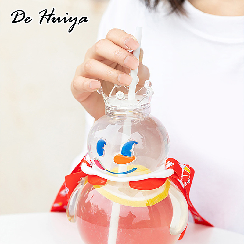 DEHUIYA Cminyp Kawaii ขวดสำหรับนมชากาแฟมือถือน้ำดื่มล้างบ้านน้ำดื่ม BPA ฟรีพระสิริ ราคา 36 บาท*ส่งฟรี