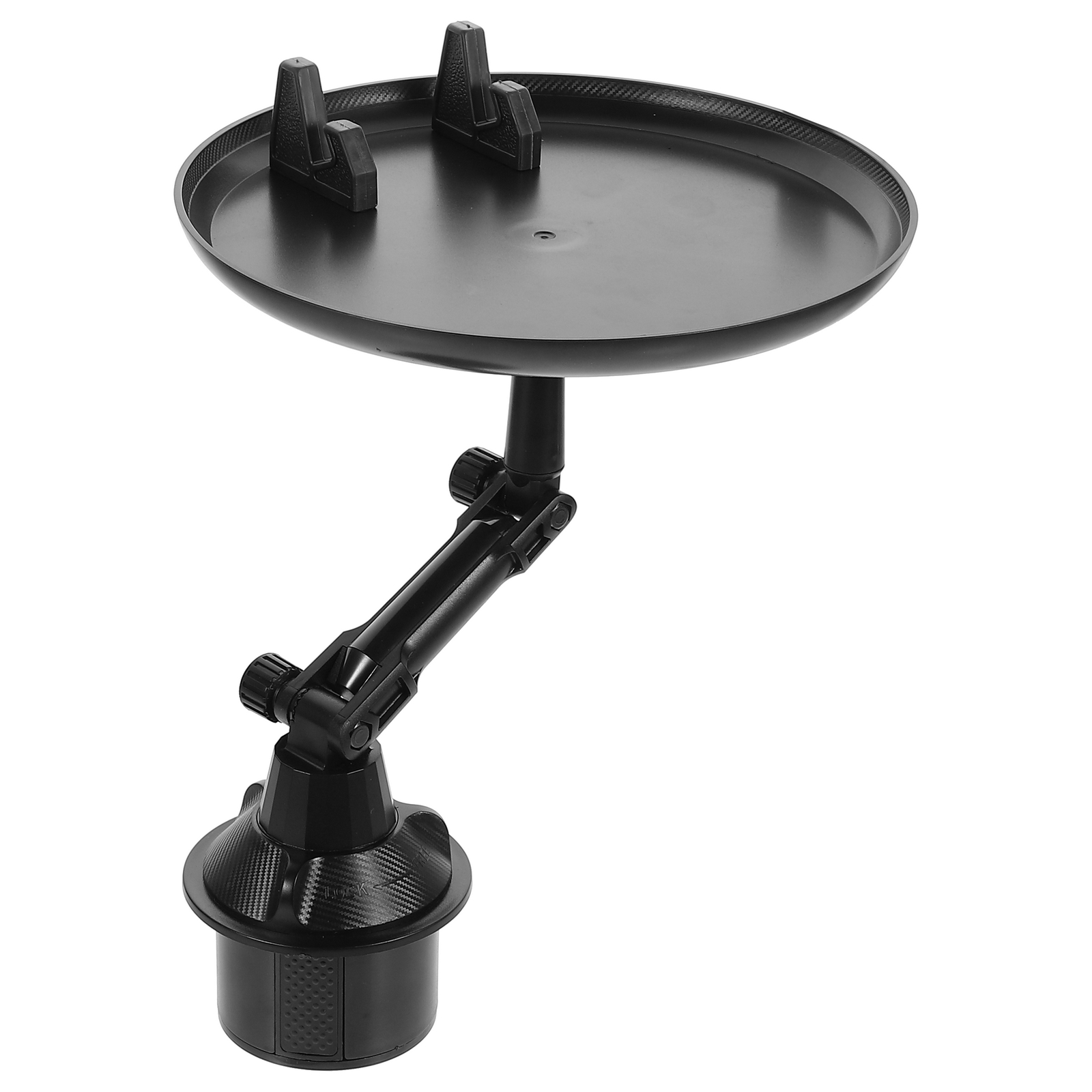 lsgf057 Tray Cup Holder Table Car Adjustable Food Vehicle Dining Dinner Plate Practical Organizer for Plastic Consoles & Organizers
